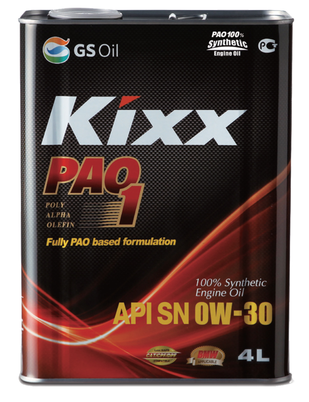  KIXX PAO 1 API SN 100% SYNTHETIC kixx00017